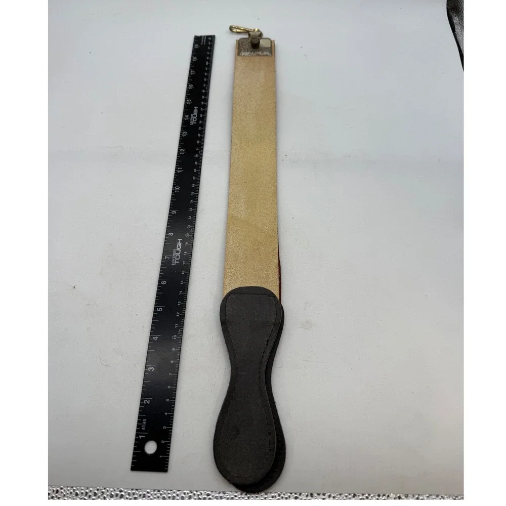 Illinois Razor Strop Co Chicago 206 Vintage Leather Canvas Straight Razor Strop